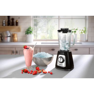 12. TEFAL BL438831 BlendForce Tabletop Blender, 800 W, jug material: plastic, jug capacity: 1.25 L, ice crushing, color: black