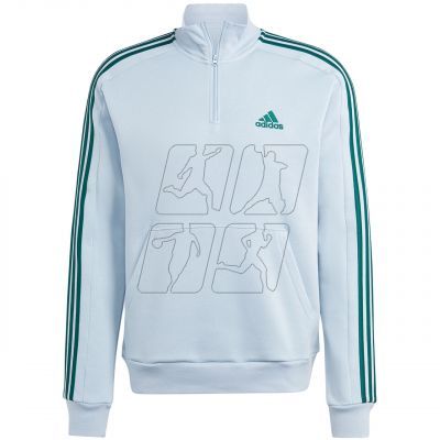 2. adidas Essentials Fleece 3-Stripes 1/4-Zip M Sweatshirt IJ8909