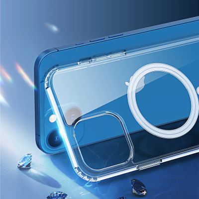 6. Dux Ducis Clin magnetic case for iPhone 14 Plus compatible with MagSafe transparent