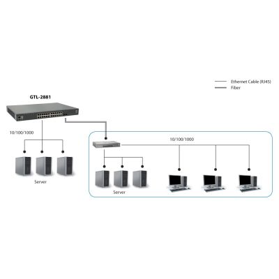 3. LevelOne GTL-2881 Managed Network Switch L3 Gigabit Ethernet (10/100/1000) Gray