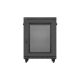 2. Floor-standing 19" 15U 600x600 RACK installation cabinet, black, perforated doors, Lanberg (flat pack)