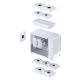 4. Jonsbo D32 STD PC Case, White, Mini Case, mATX, Tempered Glass – White