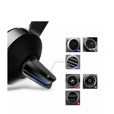 13. Ugreen car gravity holder for air supply ventilation grille gray (50564)