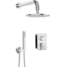 Concealed shower set with mixing box - with shower head