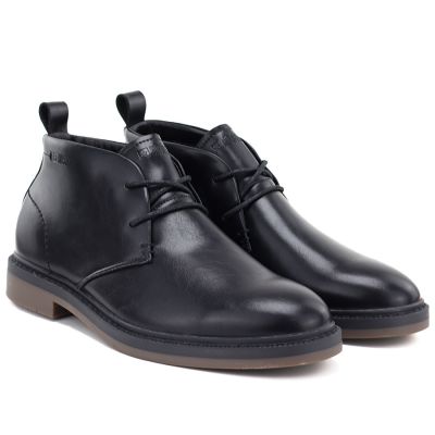 4. Big Star UU174276 Men's Leather Ankle Boots, Unlined, Black