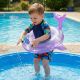 5. INFLATABLE RING 89x64.5CM WHALE GLITTER 35641