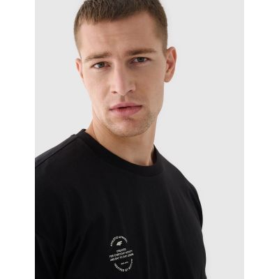 5. Smooth unisex oversize T-shirt 4F 4FRAW24TTSHU2672-20S