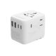 6. GEMBIRD UNIVERSAL TRAVEL ADAPTER 70W, WHITE