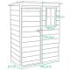 16. PVC GARDEN TOOL HOUSE 152x91x192.5CM