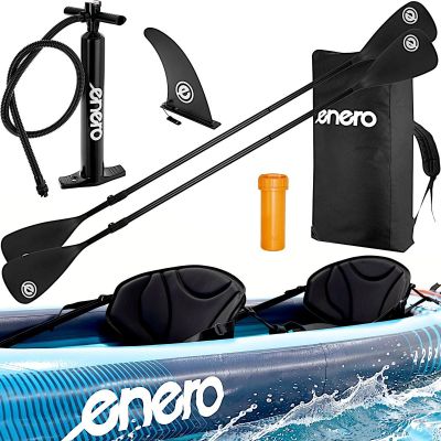 3. 2-PERSON KAYAK 465x74x42CM LAMINATED PVC BLUE ENERO