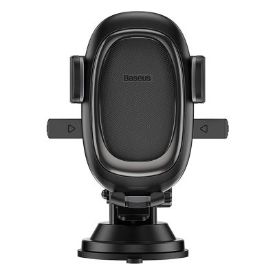 3. Baseus UltraControl Pro Clamp-on Car Holder with Suction Cup/Hook for Air Vent - Black