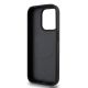 7. DKNY Leather Monogram Pattern Metal Logo MagSafe Case for iPhone 15 Pro - Black