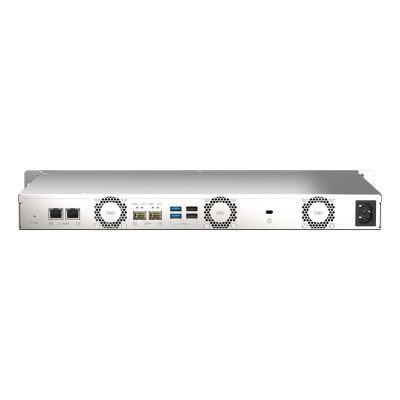 2. Qnap TS-435XeU-4G, 1U, 4 x 2.5"/3.5" SATA, Marvell Octeon TX2 CN9130 / CN9131 quad-core, 4GB DDR4 SODIMM (Max. 32GB), 2 x 10GbE SFP+, 2 x 2.5GbE, Single PSU