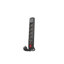 ACAR F4 USB A+C POWER STRIP 1.5M 4X 230V PL PD 3.0 QC BLACK