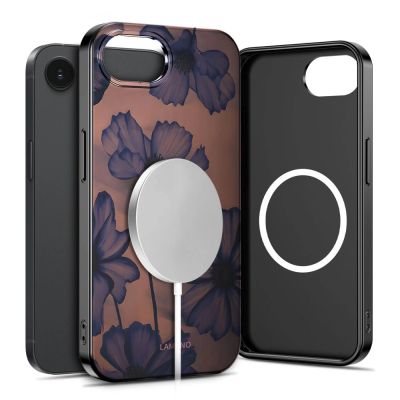 2. Tech-Protect Lamano MagSafe case for iPhone 16e / 17e - brown-purple