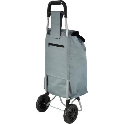 4. TROLLEY SHOPPING BAG ON WHEELS WITH FRAME 33L GRAY