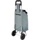 4. TROLLEY SHOPPING BAG ON WHEELS WITH FRAME 33L GRAY