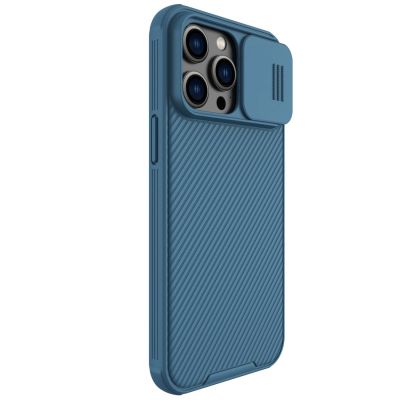 3. Nillkin CamShield Pro Case iPhone 14 Pro Max Armored Cover Camera Protector Blue