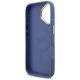 7. Guess 4G Strass Logo & Big Strap Metal Buttons MagSafe Case for iPhone 17 - Blue