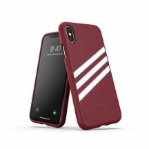 Adidas OR Molded PU Suede case for iPhone X / XS - burgundy