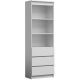 OFFICE SHELVING UNIT 3 DRAWERS 3 SHELF RS-60 WHITE OLIMP