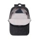12. RIVACASE Anvik 15.6" laptop backpack, 15L, black, made of waterproof material, pockets for a 10.5" tablet, smartphone, documents, accessories, bottle