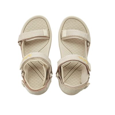 5. Lee Cooper women's shoes velcro sandals for summer on the beach, light beige cream