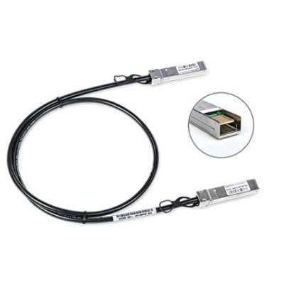 2. LANCOM SFP-DD-DAC50-1m InfiniBand/Fiber Optic Cable Black, Steel