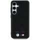 3. BMW Leather Tricolor Stripe MagSafe Case for Samsung Galaxy S25 - Black