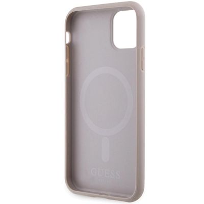 7. Guess GUHMN61PSAHMCP case for iPhone 11 / Xr - pink Saffiano MagSafe