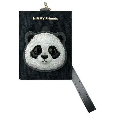 Nimmy Big Eyed Pet 2.0 Cat Wallet Card Holder - Black