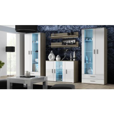 5. Shelf 125cm (2 pcs) SOHO Sonoma oak matt