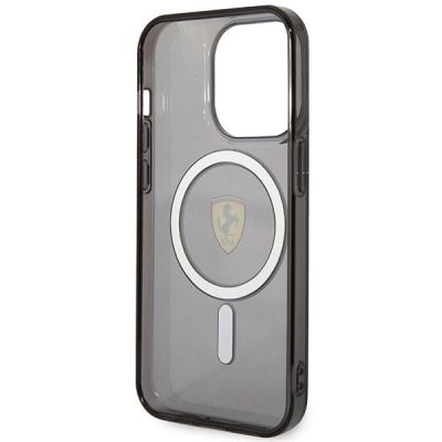 7. Ferrari FEHMP14LUKK iPhone 14 Pro 6.1" black/black hardcase Translucent Magsafe