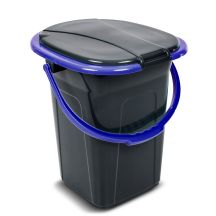GREENBLUE TRAVEL TOILET, BLACK AND NAVY BLUE GB320BB