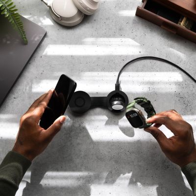 2. Qi2 Wireless Charger for Two Devices, MagSafe-Compatible, USB-C Cable Included, Black