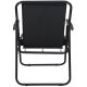 4. CAMPING CHAIR WITH ARMRESTS 52x44x75CM FOLDING BLACK