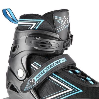 6. NILS EXTREME NH11912 A 2IN1 ROLLER SKATES BLACK-BLUE SIZE S (31-34) WITH REPLACEABLE HOCKEY BLADE