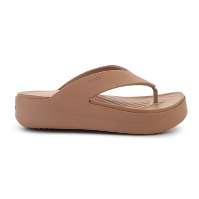 6. CROCS GATAWAY PLATFORM FLIP MILK CHOCOLATE 209410-2JJ