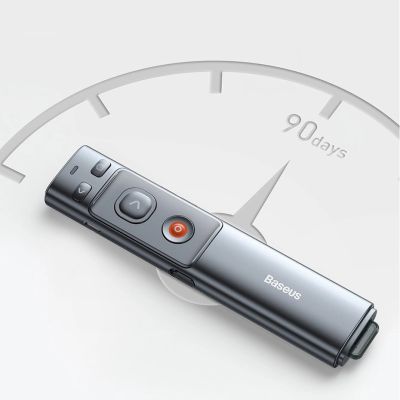 15. Baseus Orange Dot Wireless Presentation Laser Pointer - Gray (with battery)