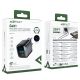 6. Acefast A116 GaN PD 35W USB-A USB-C Wall Charger with Display - Black