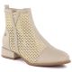 Beige mesh women's ankle boots M.Daszyński SA197-31