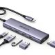 Ugreen Multifunctional 5-in-1 HUB USB-C - HDMI 1.4 / 3 x USB-A / USB-C PD 100W CM511 - Gray