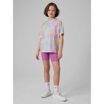 3. T-shirt with print for girls 4F 4FJRSS26TTSHF3826-90A