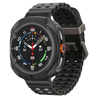2. Spigen Liquid Air Case for Samsung Galaxy Watch 8 Classic 46mm - Black