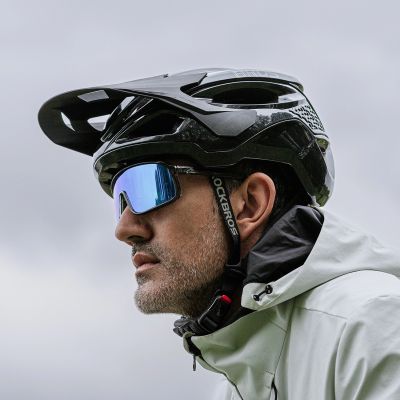 9. Rockbros LK-99 Mountain Bike Helmet with Adjustable Visor and Magnetic Closure 58-62 cm - Titanium