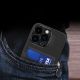 6. Leather Stand Case case for iPhone 14 Pro cover card wallet with stand black