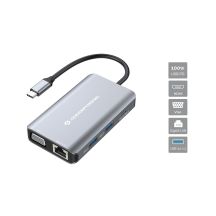 Conceptronic DONN21G Docking Station Wired USB 3.2 Gen 1 (3.1 Gen 1) Type-C Gray