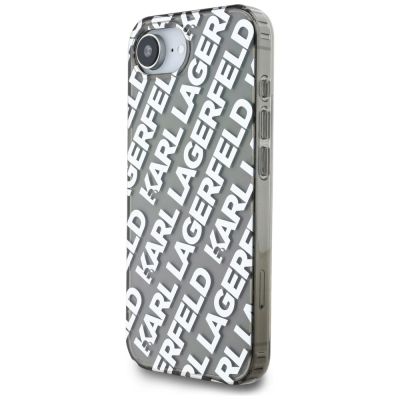 2. Karl Lagerfeld IML Repeat Logo case for iPhone 16e - silver