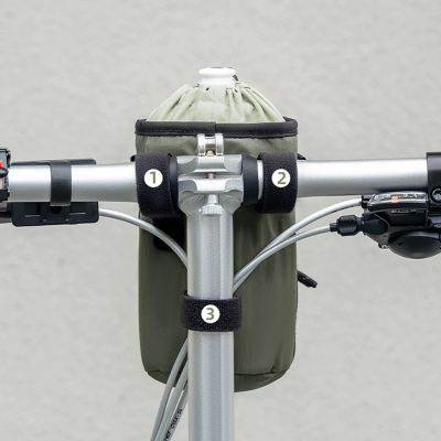 6. Rockbros Travel Bottle Bag with Shoulder Strap 1l - Green