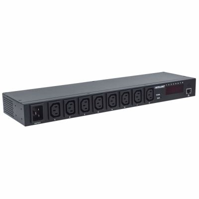 2. Intellinet 163682 PDU 8-way power strip, black